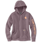 Carhartt 102791 Womens Clarksburg Relaxed Fit Midweight Logo Sleeve Sweatshirt