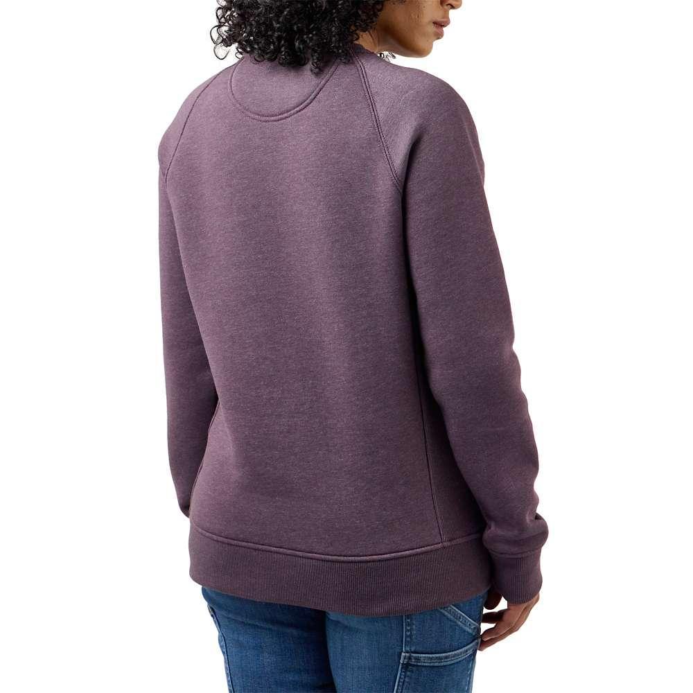 Carhartt 104410 Women's Relaxed Fit Midweight Crew Neck Logo Sweatshirt Fleece