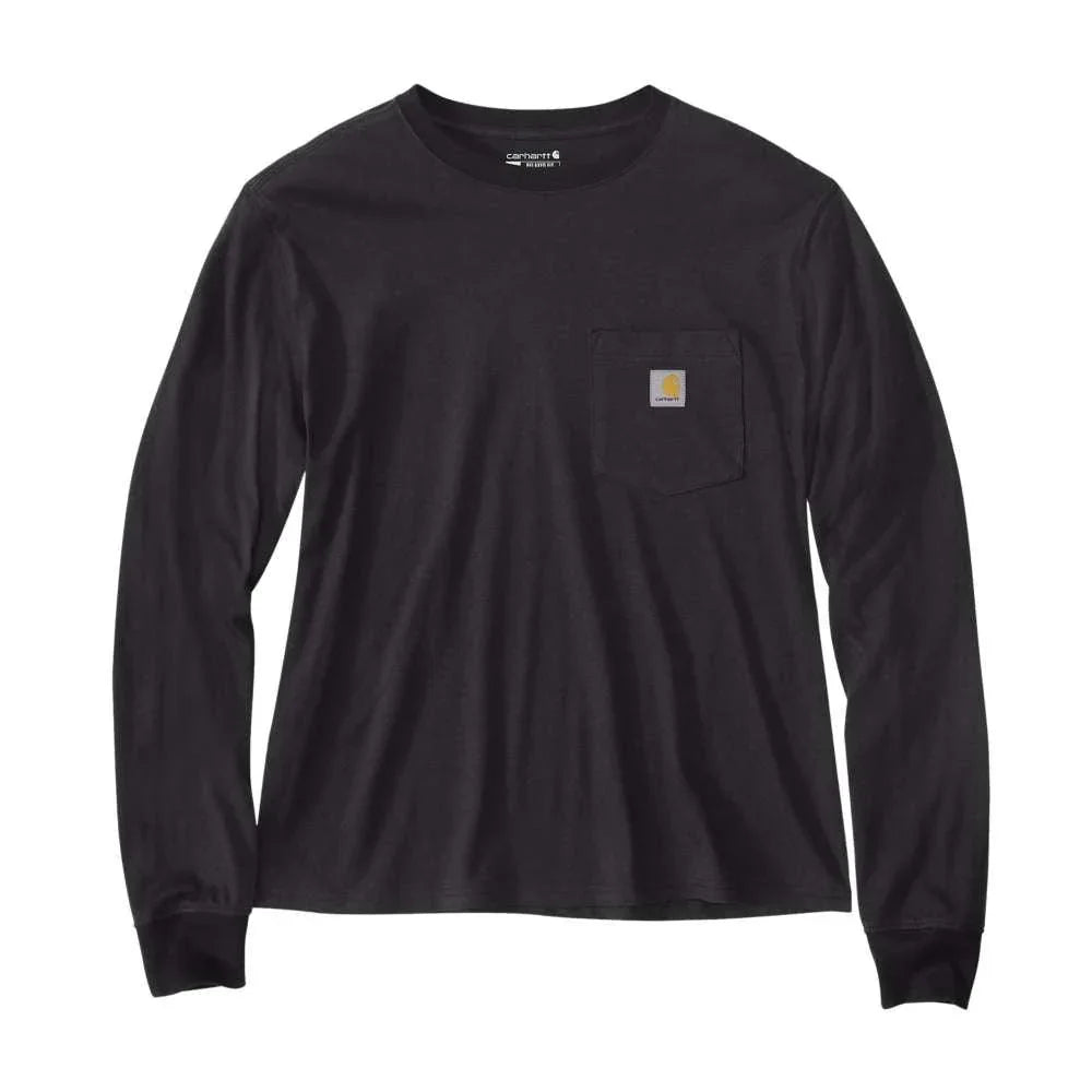 Carhartt 106121 Women's Relaxed Fit Lightweight Long-Sleeve Pocket T-Shirt