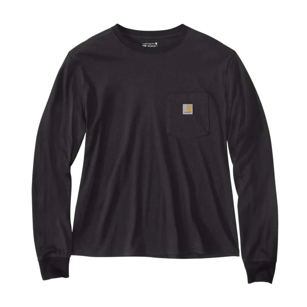 Carhartt 106121 Women's Relaxed Fit Lightweight Long-Sleeve Pocket T-Shirt