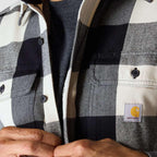 Carhartt 107013 Loose Fit Heavyweight Flannel Long-Sleeve Plaid Shirt