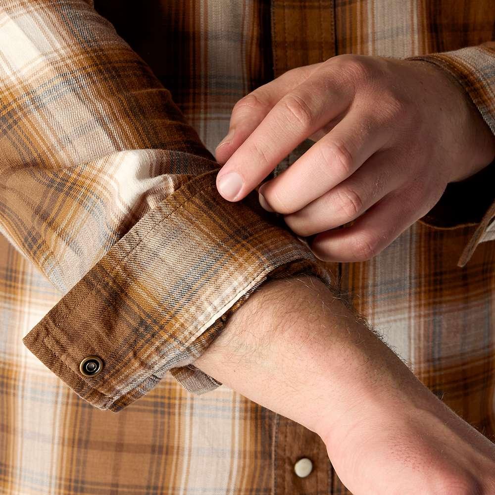 Carhartt 107016 Montana Rugged Flex Long Sleeve Snap Front Plaid Shrt