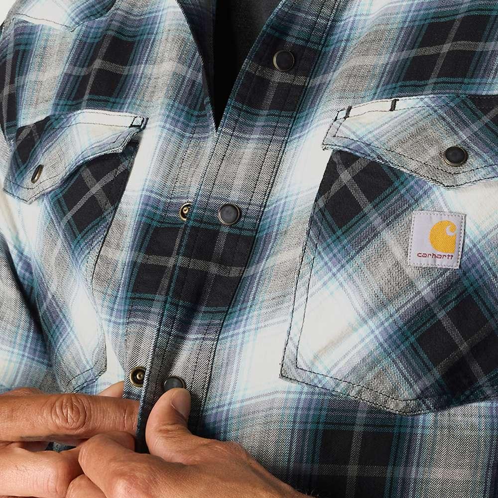 Carhartt 107016 Montana Rugged Flex Long Sleeve Snap Front Plaid Shrt