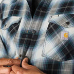 Carhartt 107016 Montana Rugged Flex Long Sleeve Snap Front Plaid Shrt