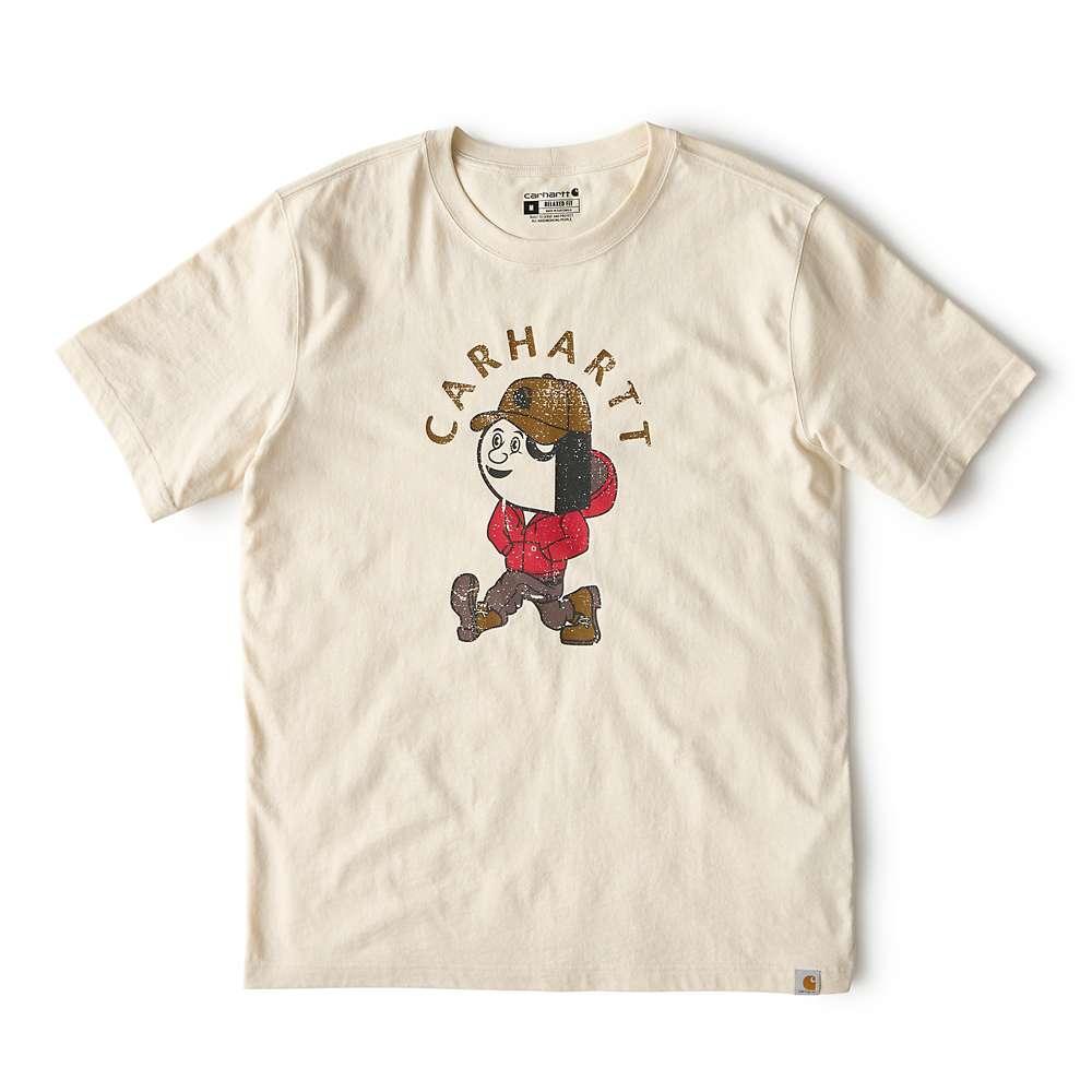 Carhartt 107051 Relaxed Fit Lightweight Short-Sleeve Active Jac Graphic T-Shirt Oat Milk