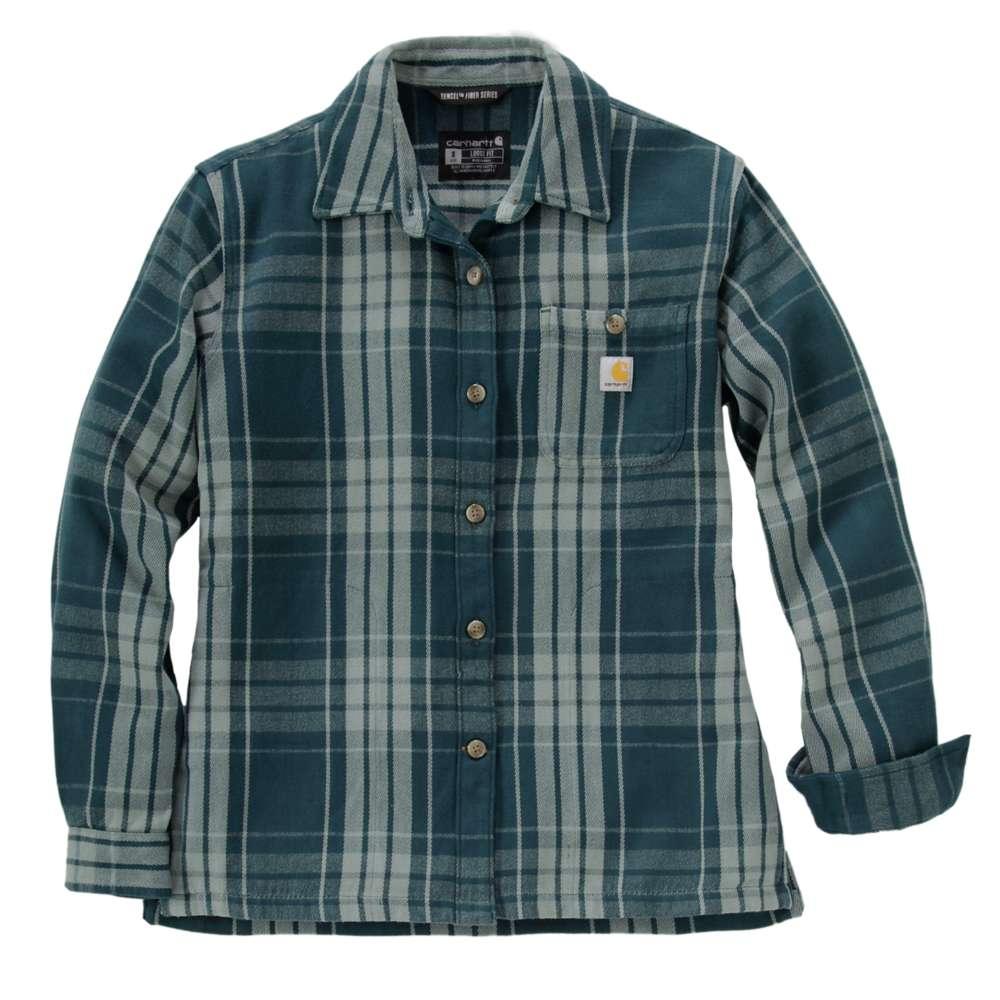 Carharrt 107136 Women's Tncl Srs LseFit Twll Plaid Shrt