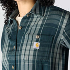 Carharrt 107136 Women's Tncl Srs LseFit Twll Plaid Shrt