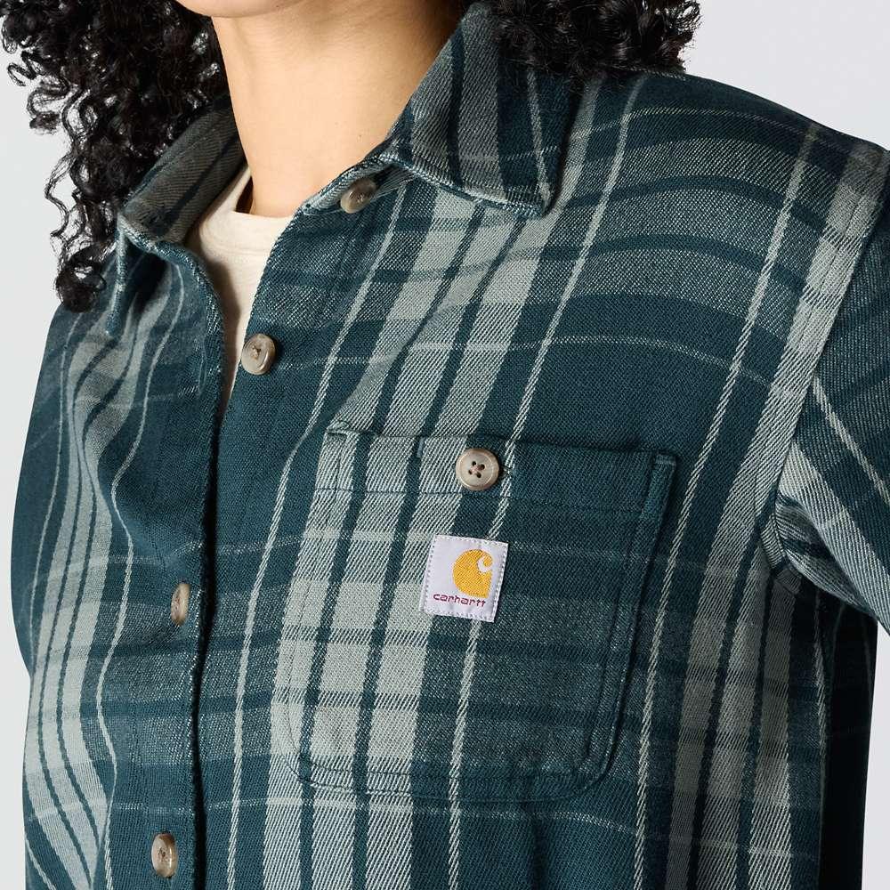 Carharrt 107136 Women's Tncl Srs LseFit Twll Plaid Shrt