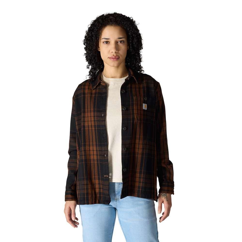 Carharrt 107136 Women's Tncl Srs LseFit Twll Plaid Shrt
