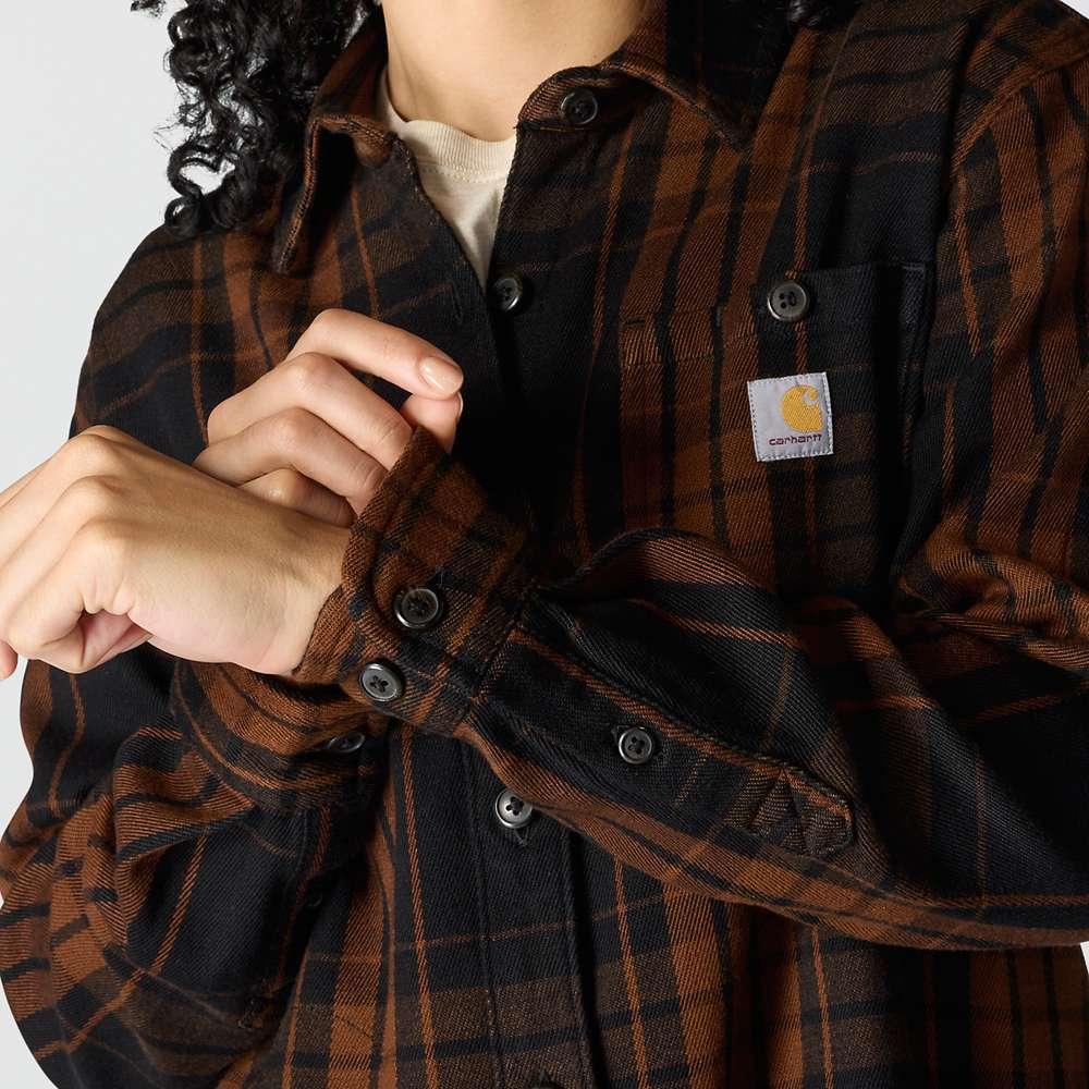 Carharrt 107136 Women's Tncl Srs LseFit Twll Plaid Shrt