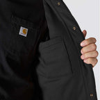 Carhartt 107270 Rain Defender Loose Fit Heavyweight Quilted Snap Front Shirt Jac