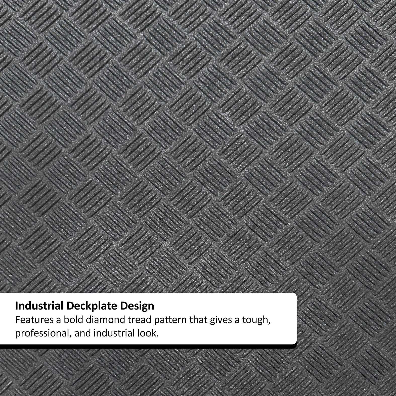 Deckplate Low Profile Recycled Rubber Doormat