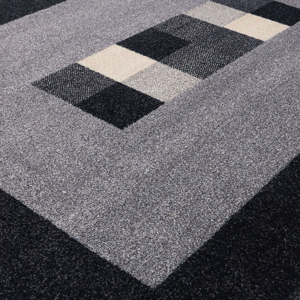 Ephesus Grey Black Rug