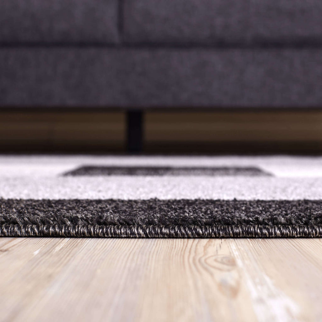 Ephesus Grey Black Rug