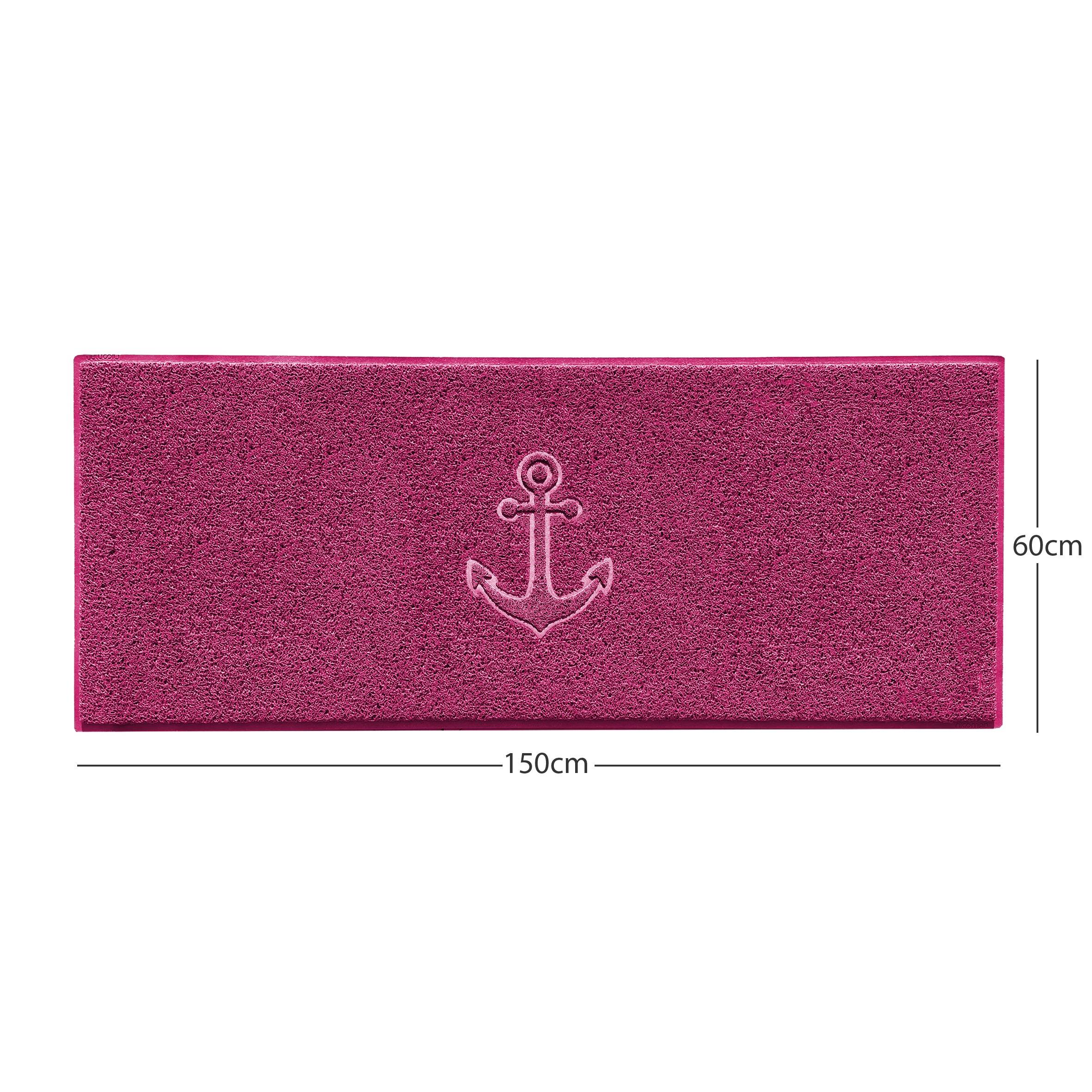 "Anchors Away" Grey Spaghetti Door Mat