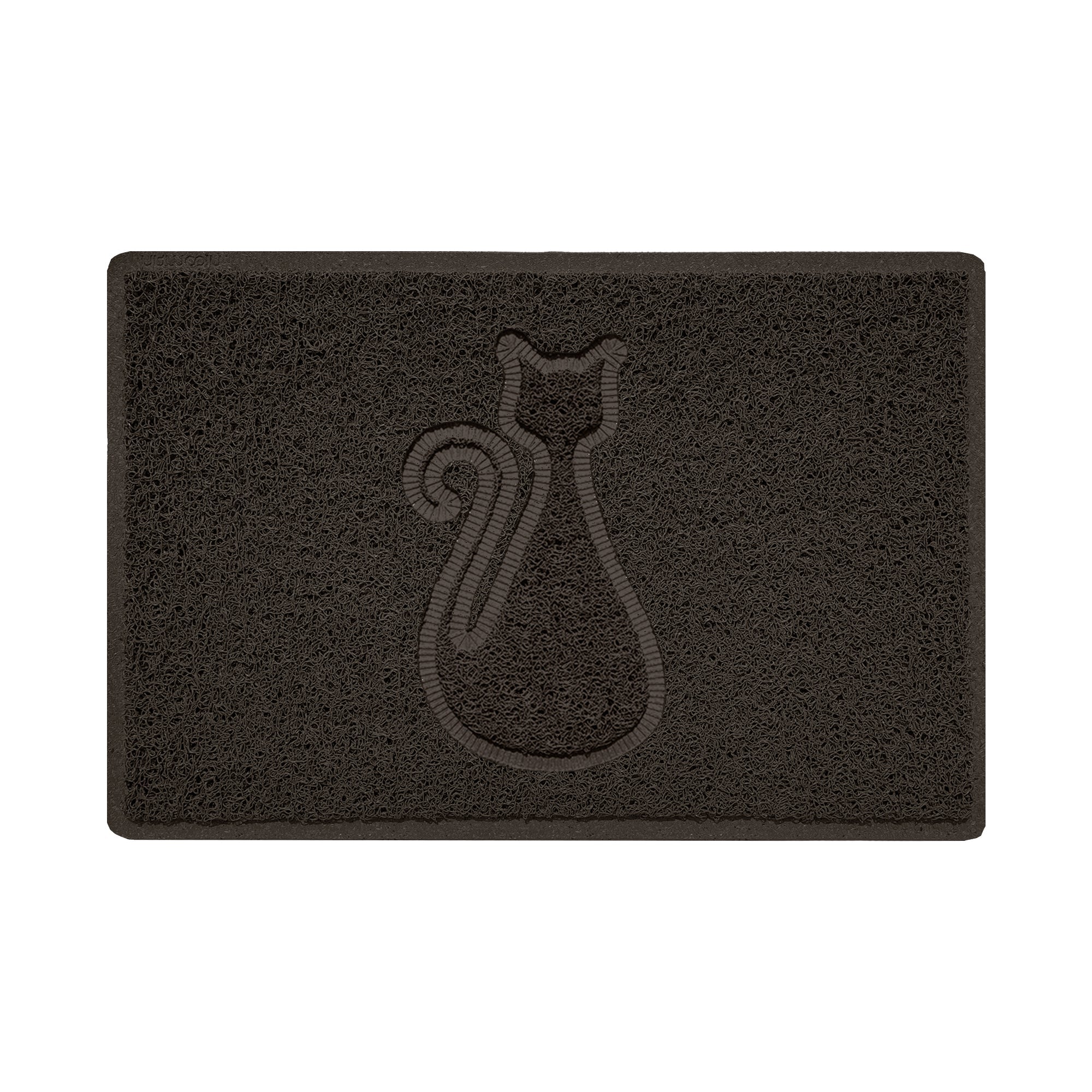 Embossed Spaghetti Outdoor Doormat - Brown 60cm x 40cm Cat