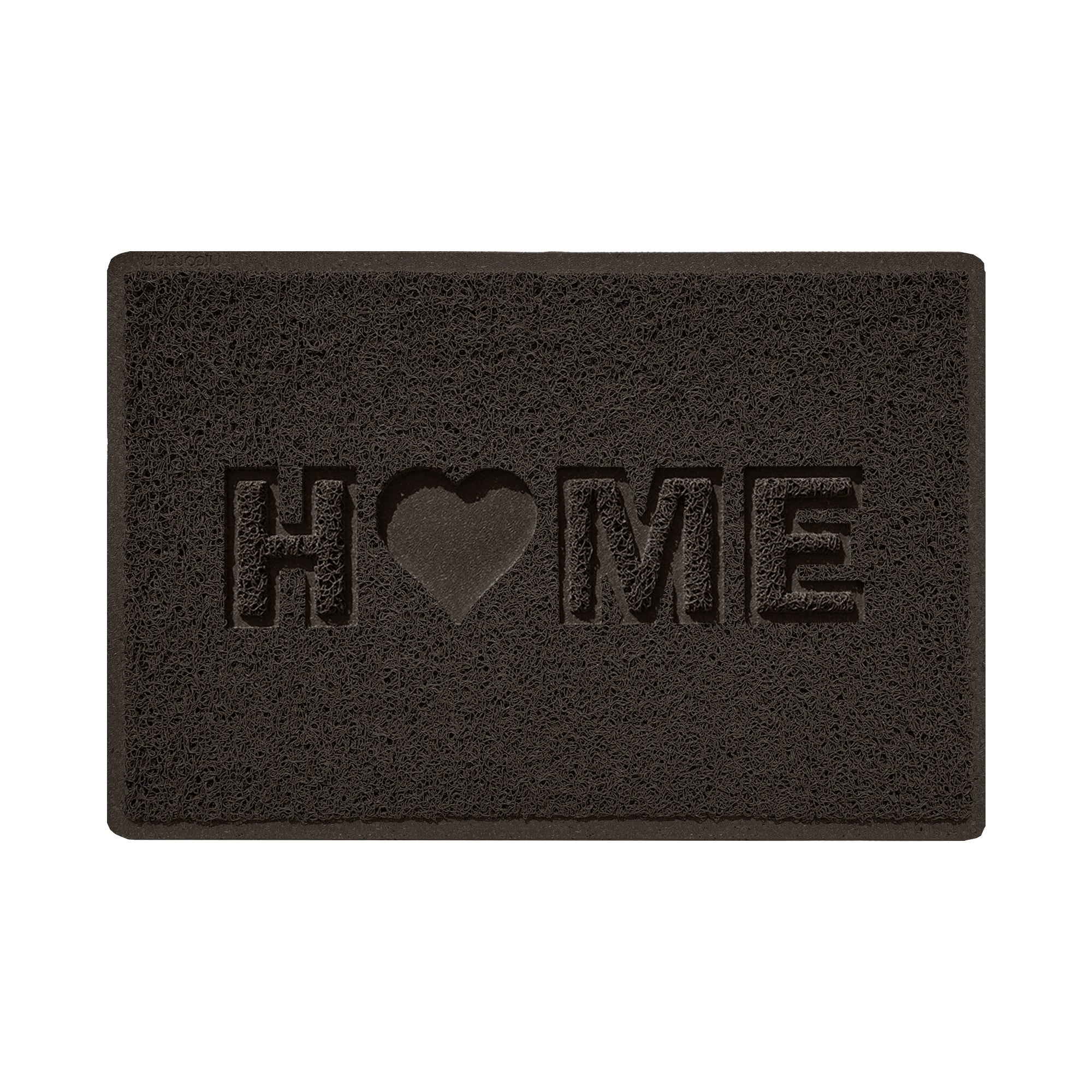 Embossed Spaghetti Outdoor Doormat - Brown 60cm x 40cm Home Heart