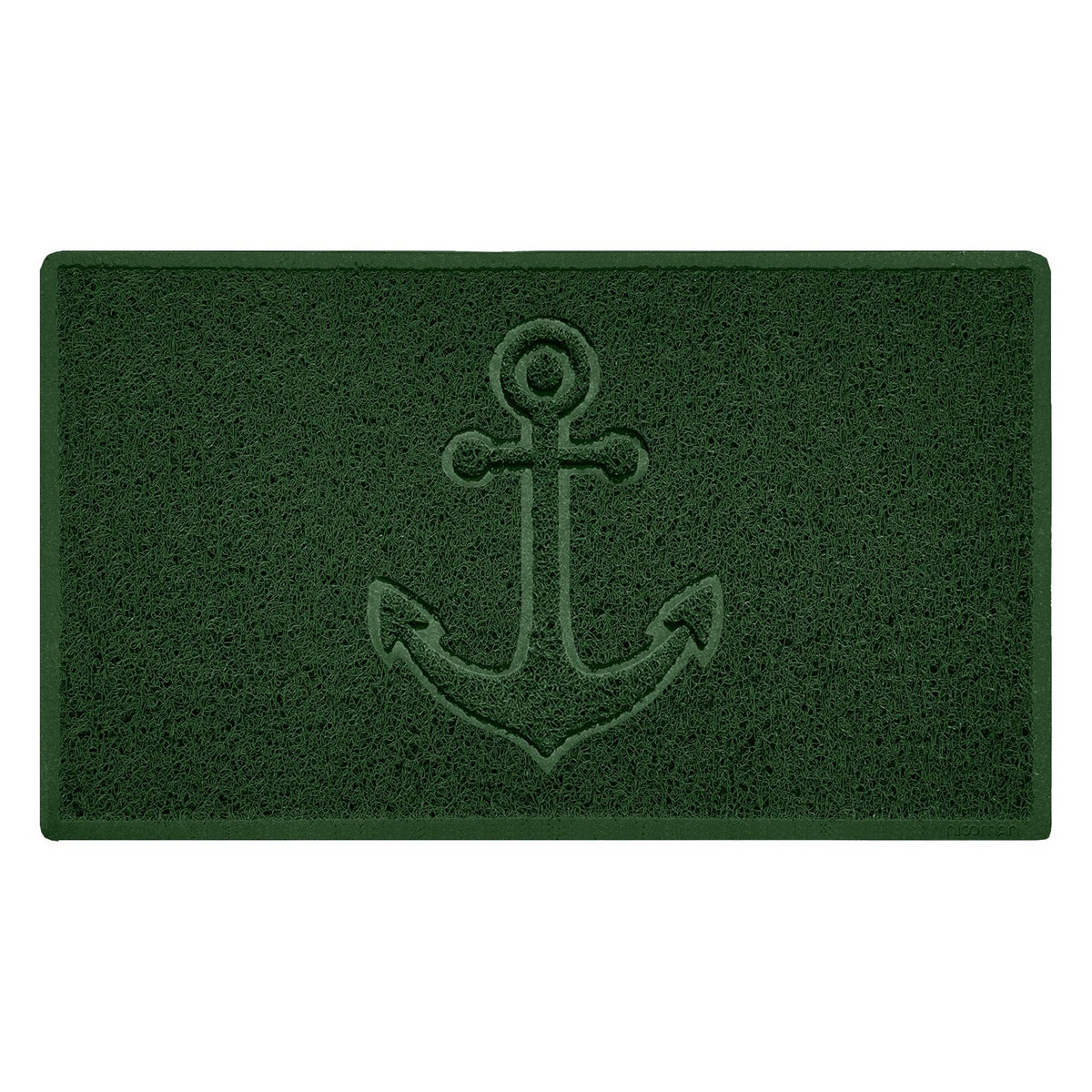 "Anchors Away" Grey Spaghetti Door Mat Green 75cm x 44cm Yes (Suitable for Indoors)