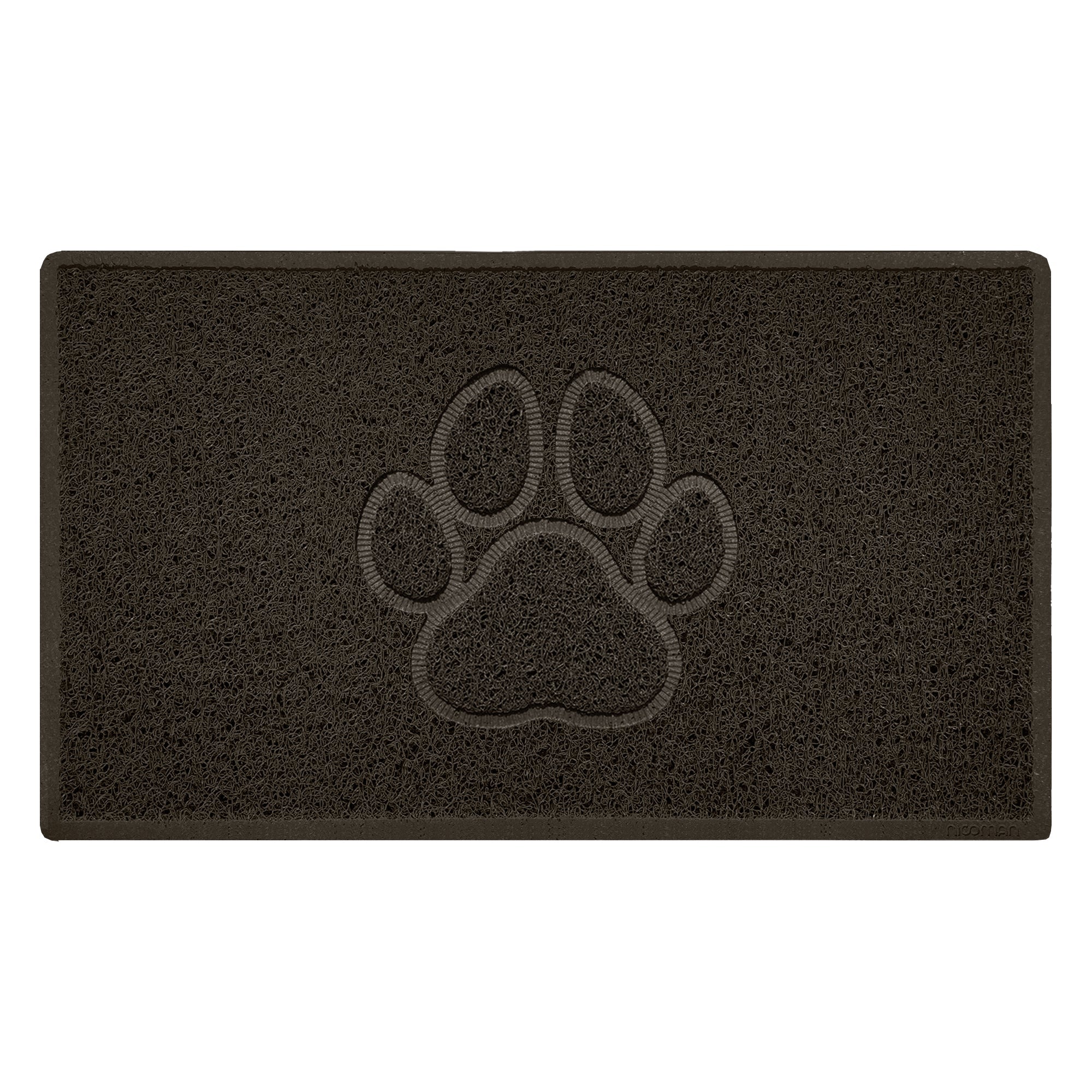 Embossed Spaghetti Outdoor Doormat - Brown 75cm x 44cm Paw