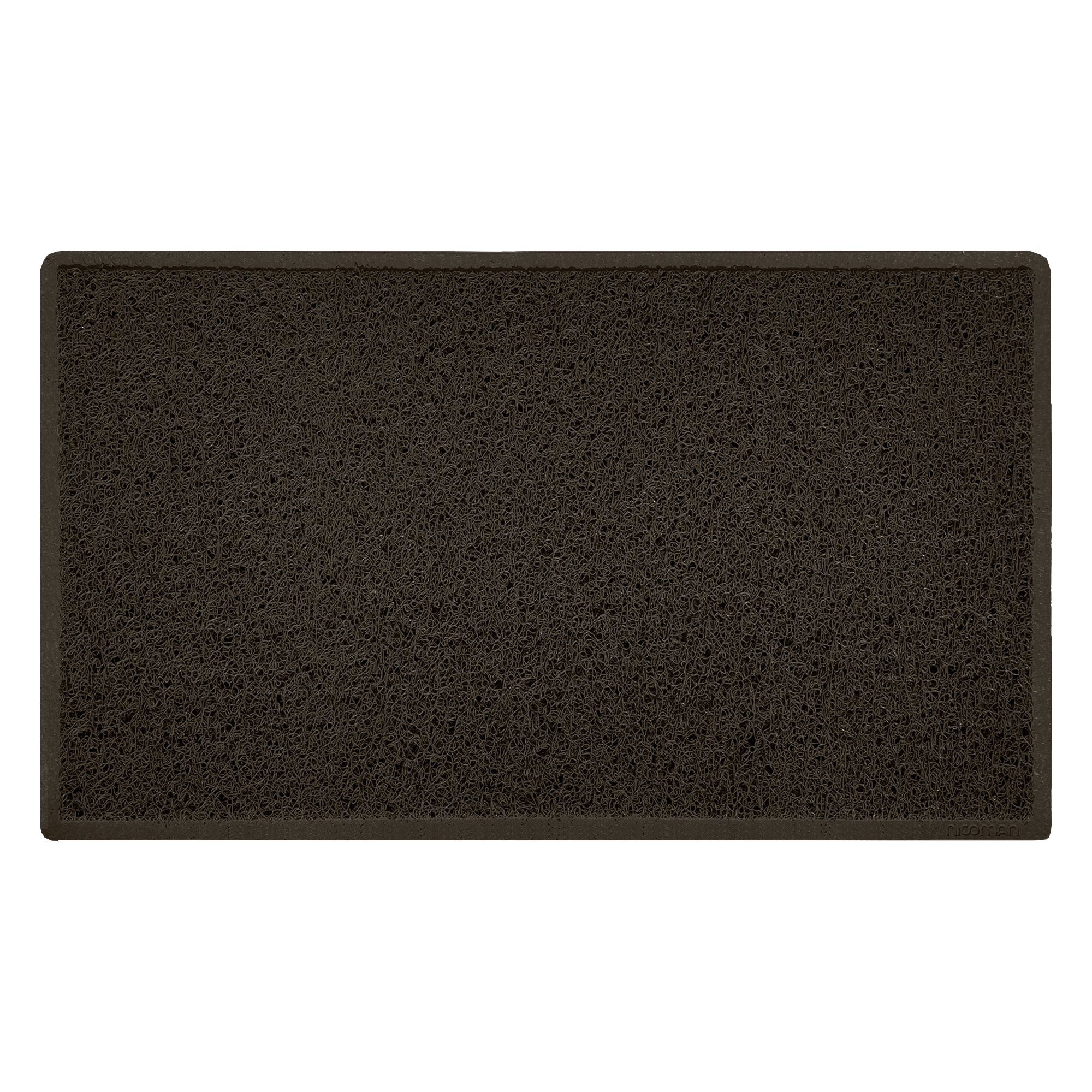 Embossed Spaghetti Outdoor Doormat - Brown 75cm x 44cm Plain