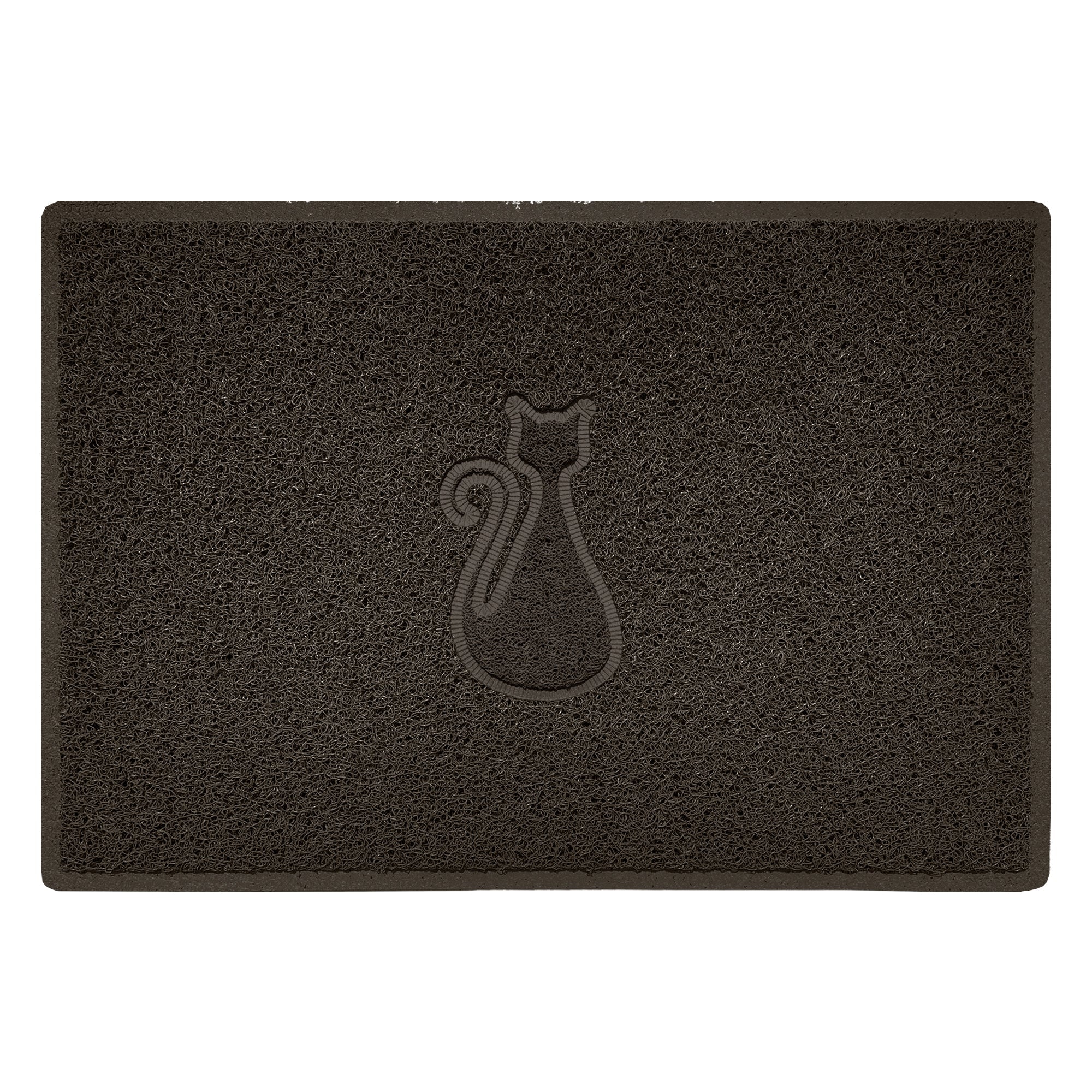 Embossed Spaghetti Outdoor Doormat - Brown 90cm x 60cm Cat