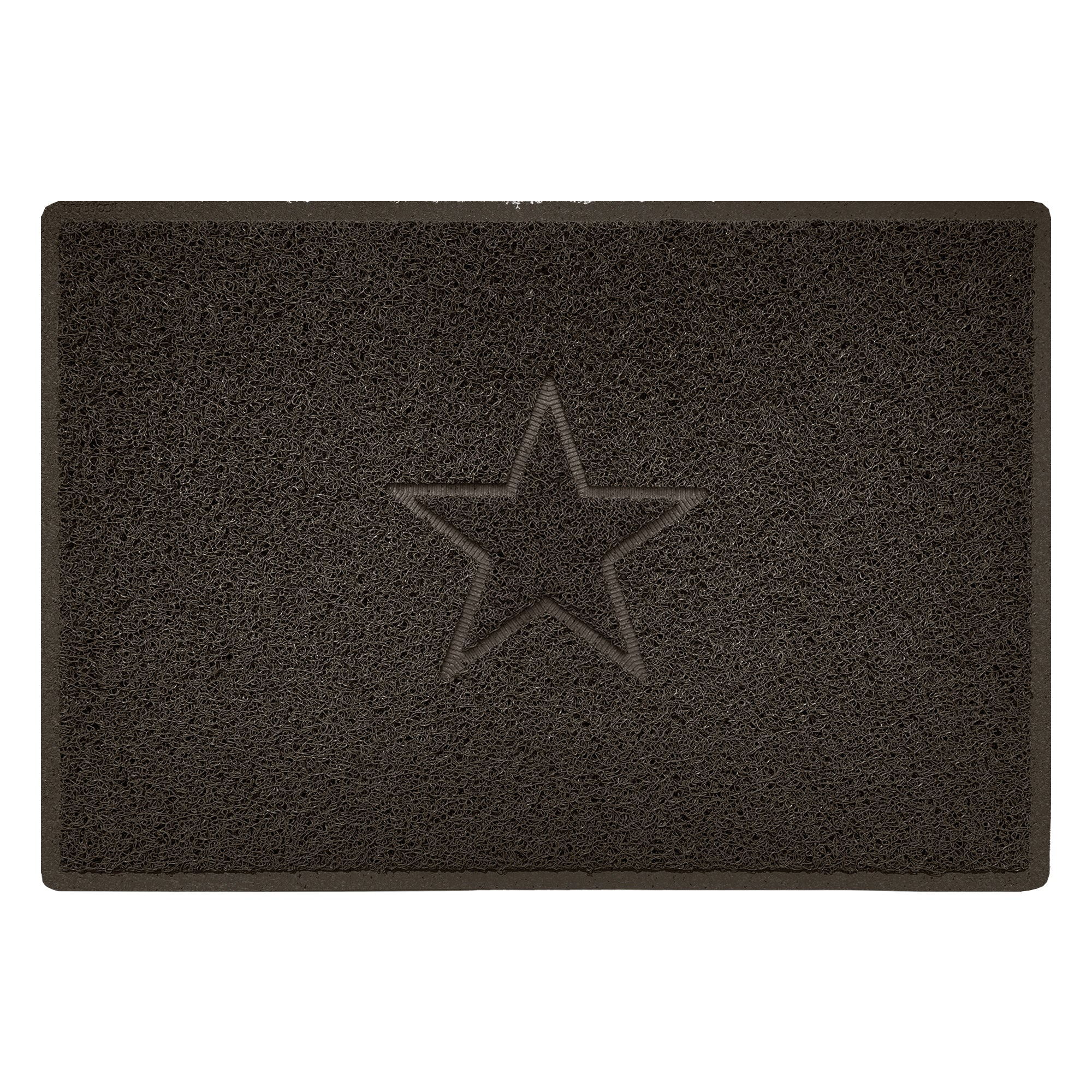 Embossed Spaghetti Outdoor Doormat - Brown 90cm x 60cm Star