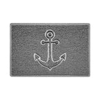 "Anchors Away" Grey Spaghetti Door Mat
