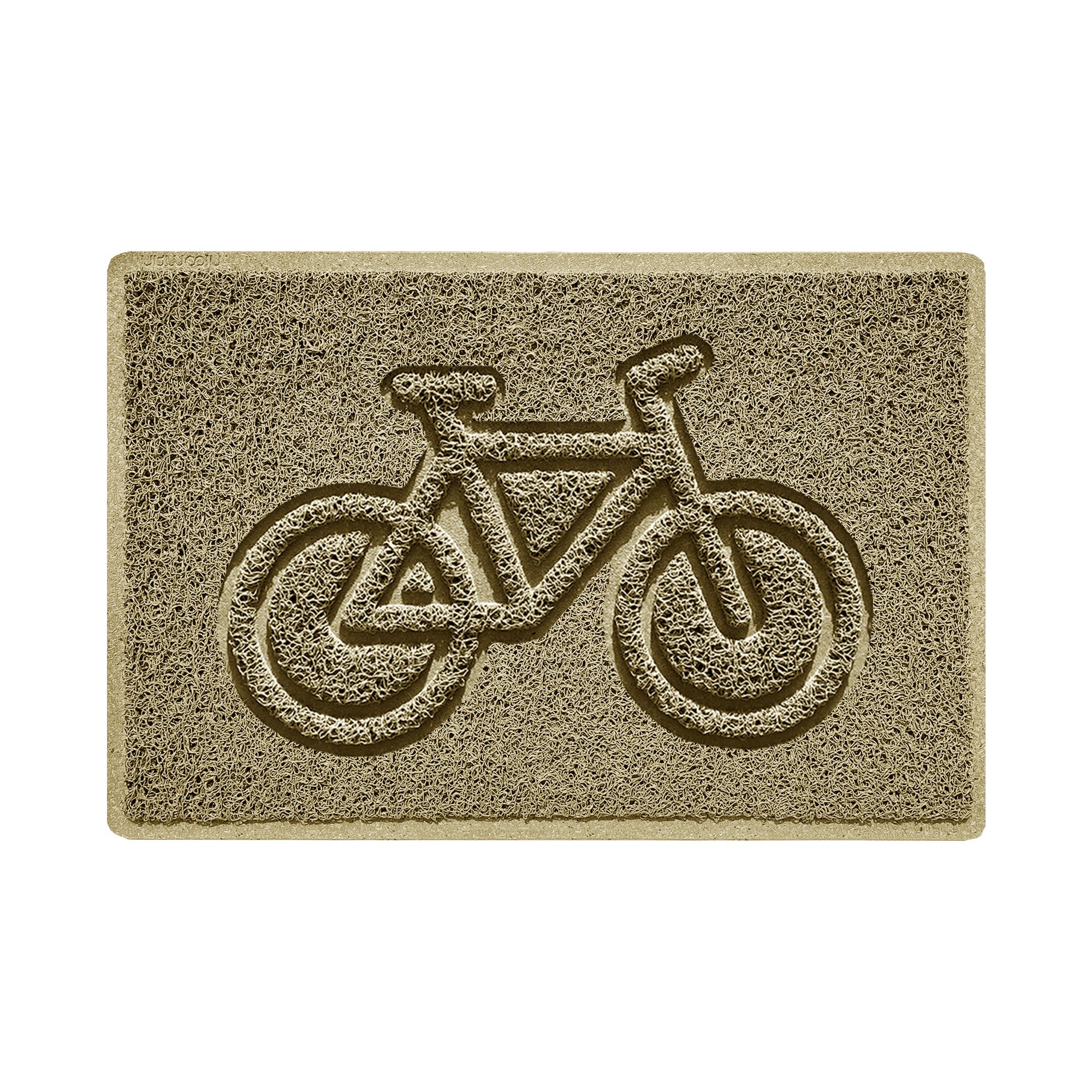 Cycle Embossed Spaghetti Doormat 60cm x 40cm Beige Yes (Suitable for Indoors)