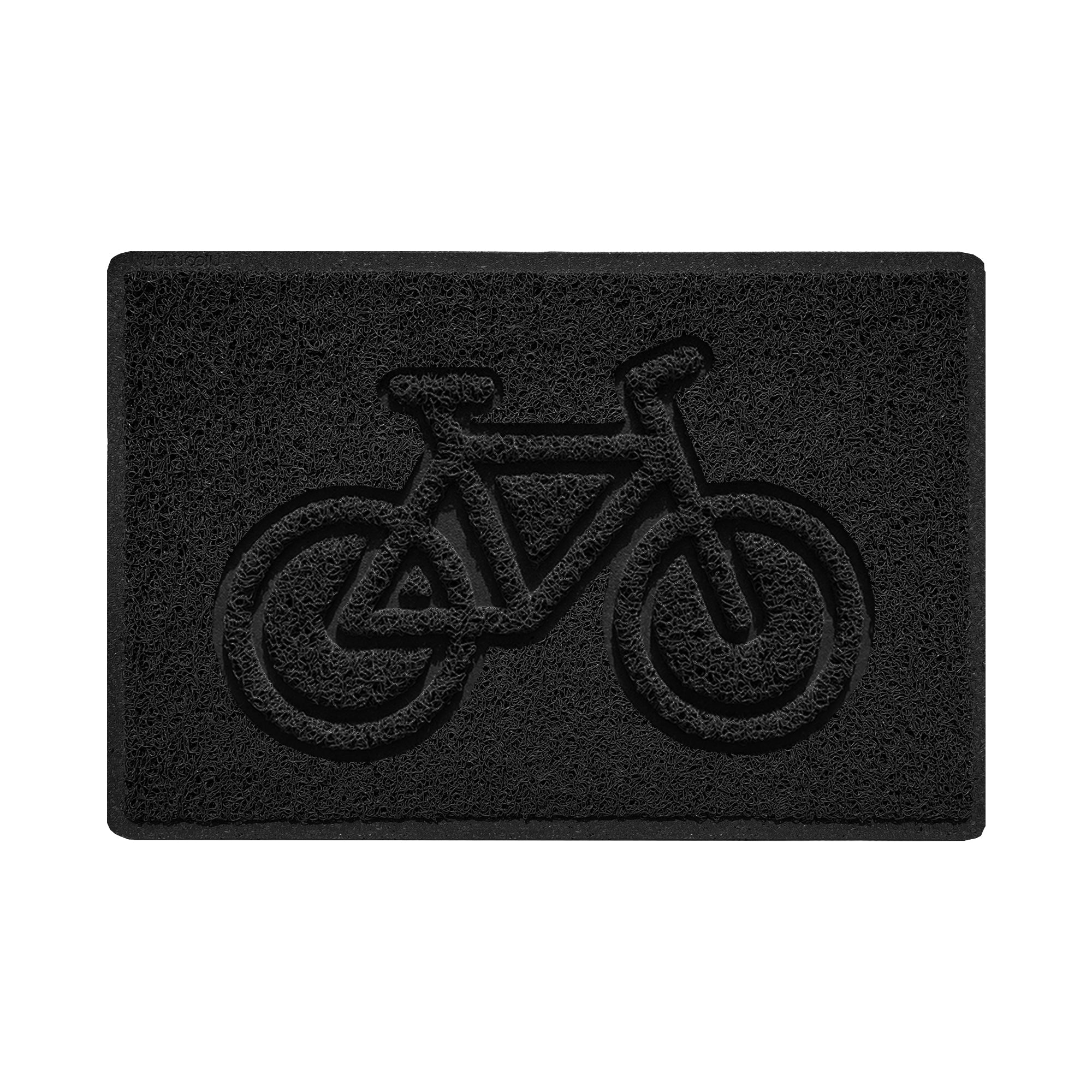 Cycle Embossed Spaghetti Doormat 60cm x 40cm Black
