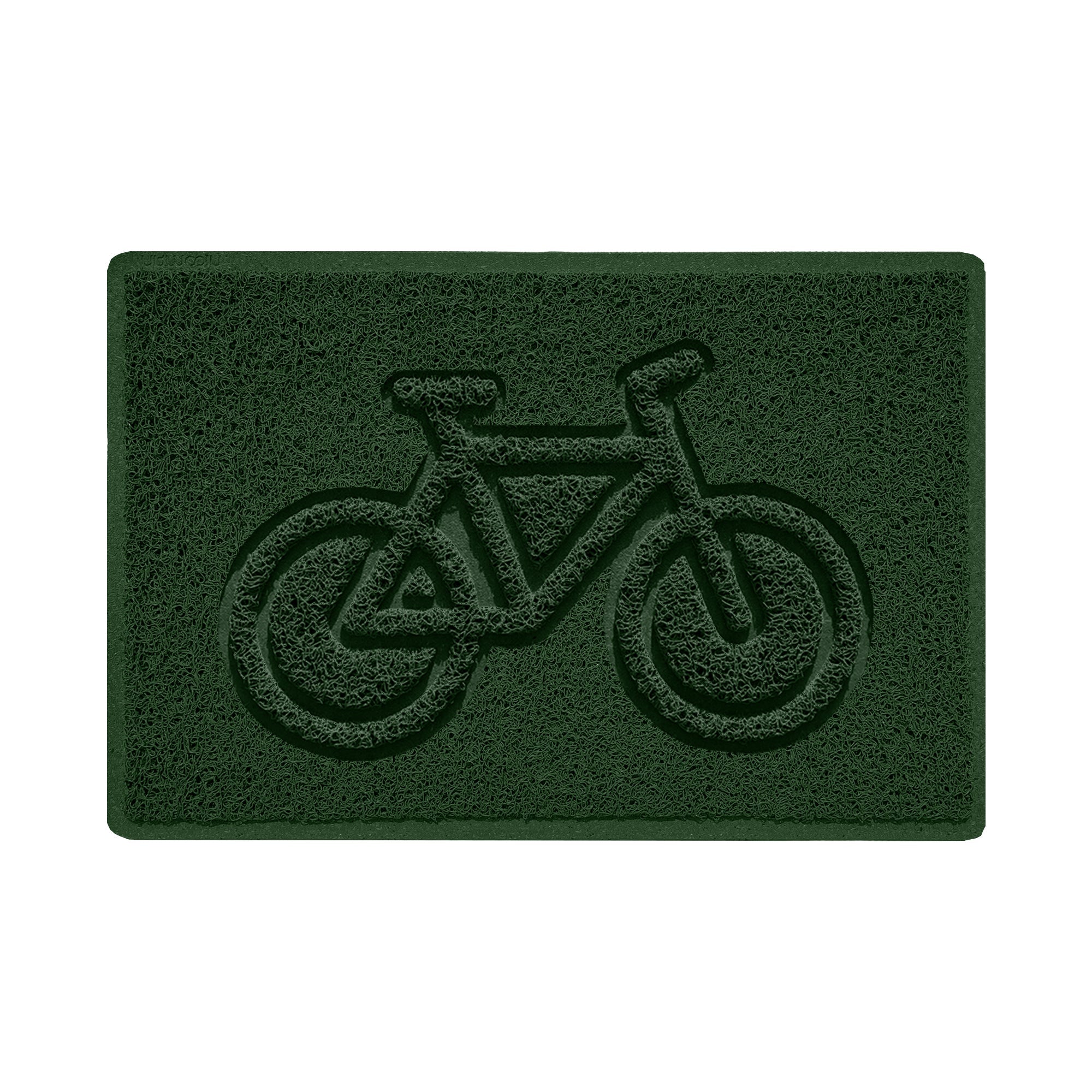 Cycle Embossed Spaghetti Doormat 60cm x 40cm Green Yes (Suitable for Indoors)