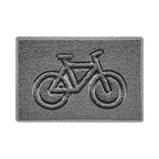Cycle Embossed Spaghetti Doormat 60cm x 40cm Grey
