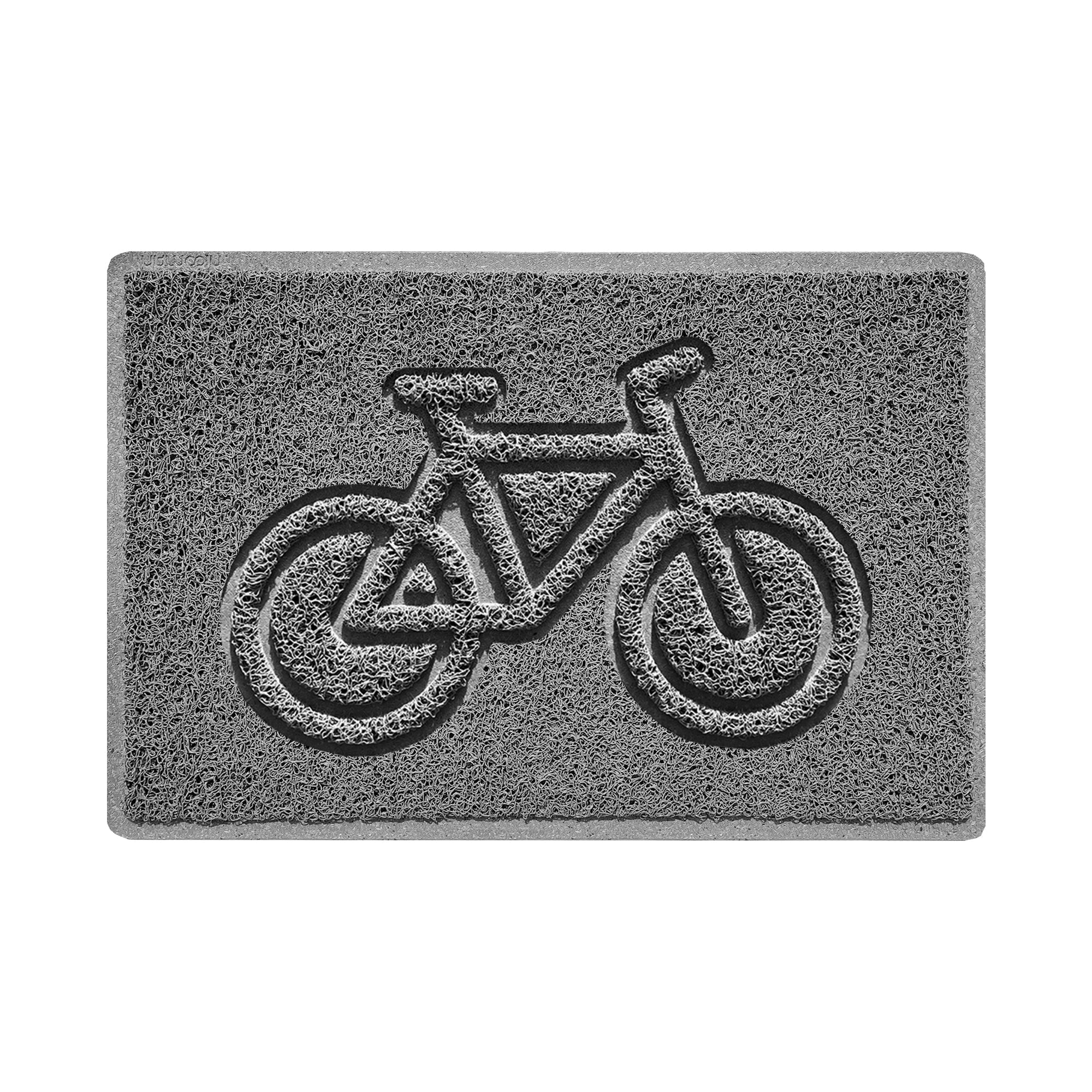 Cycle Embossed Spaghetti Doormat 60cm x 40cm Grey
