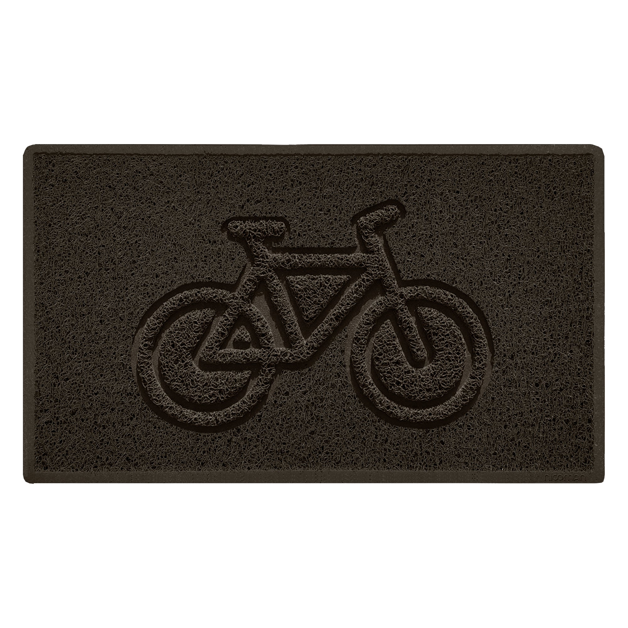 Embossed Spaghetti Outdoor Doormat - Brown 75cm x 44cm Cycle