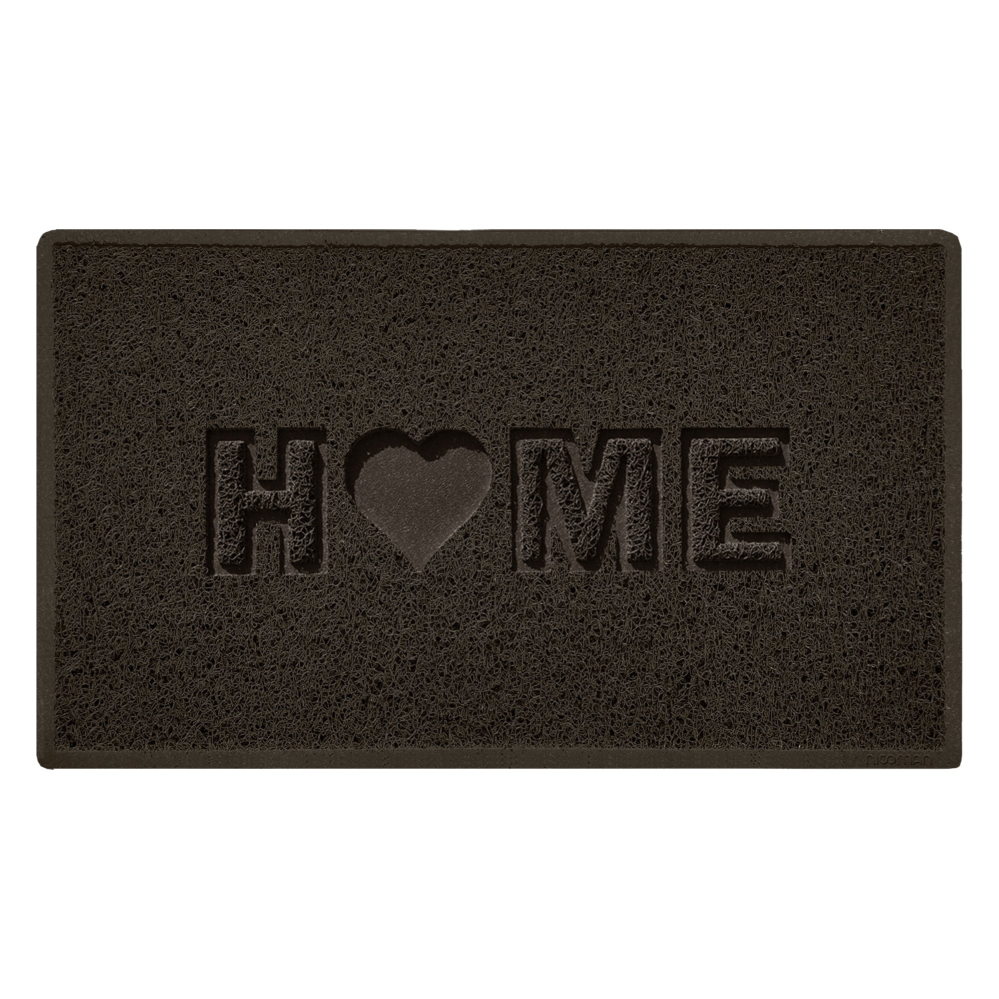 Embossed Spaghetti Outdoor Doormat - Brown 75cm x 44cm Home Heart
