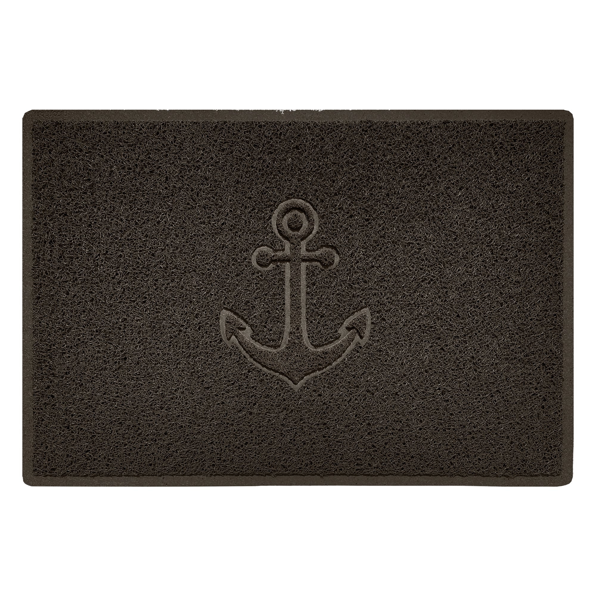 Embossed Spaghetti Outdoor Doormat - Brown 90cm x 60cm Anchor