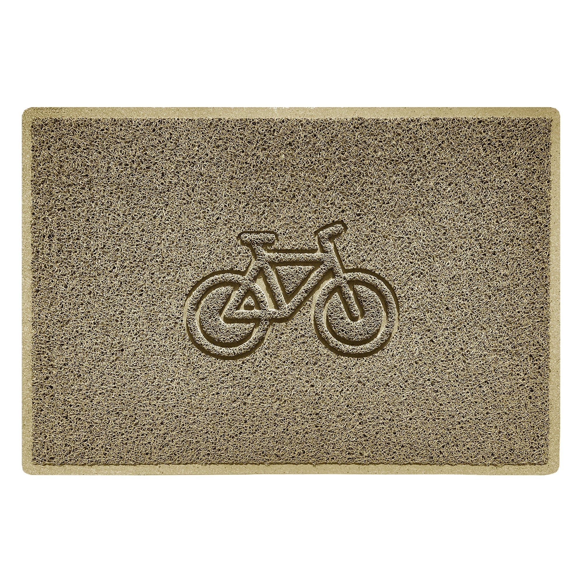 Cycle Embossed Spaghetti Doormat 90cm x 60cm Beige Yes (Suitable for Indoors)