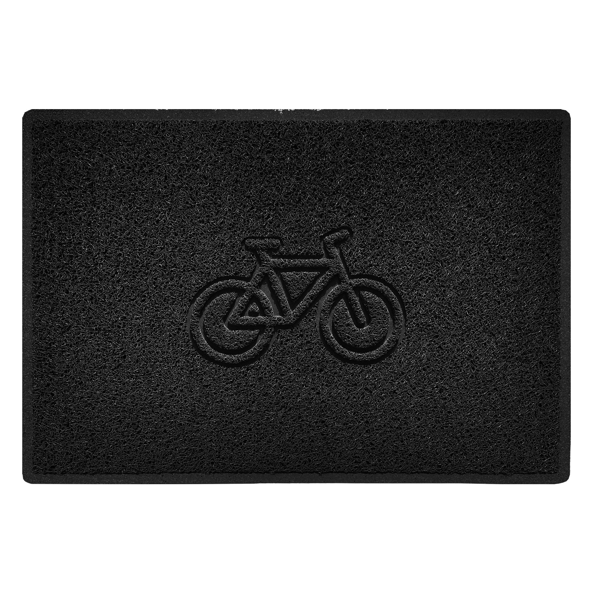 Cycle Embossed Spaghetti Doormat 90cm x 60cm Black