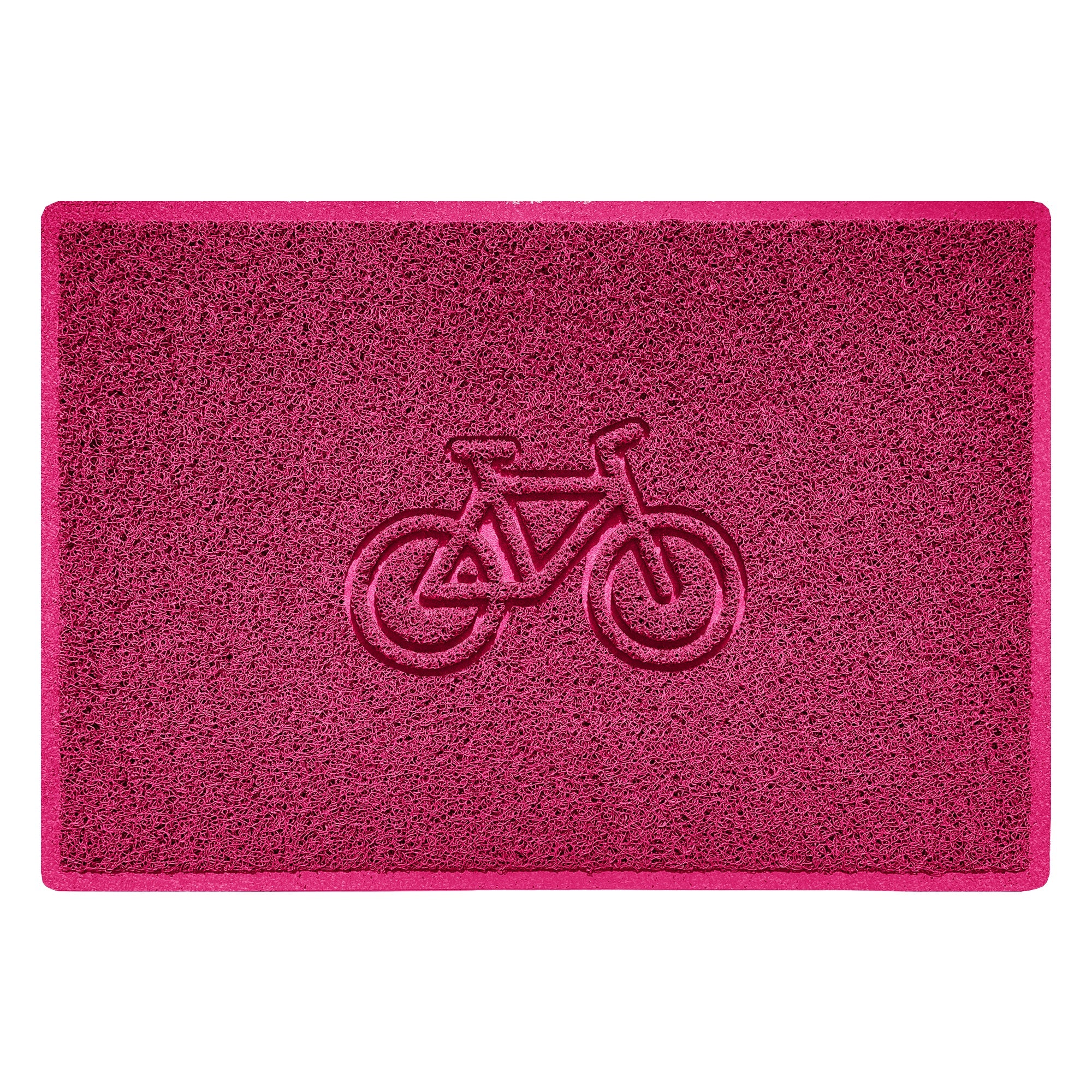 Cycle Embossed Spaghetti Doormat 90cm x 60cm Pink Yes (Suitable for Indoors)