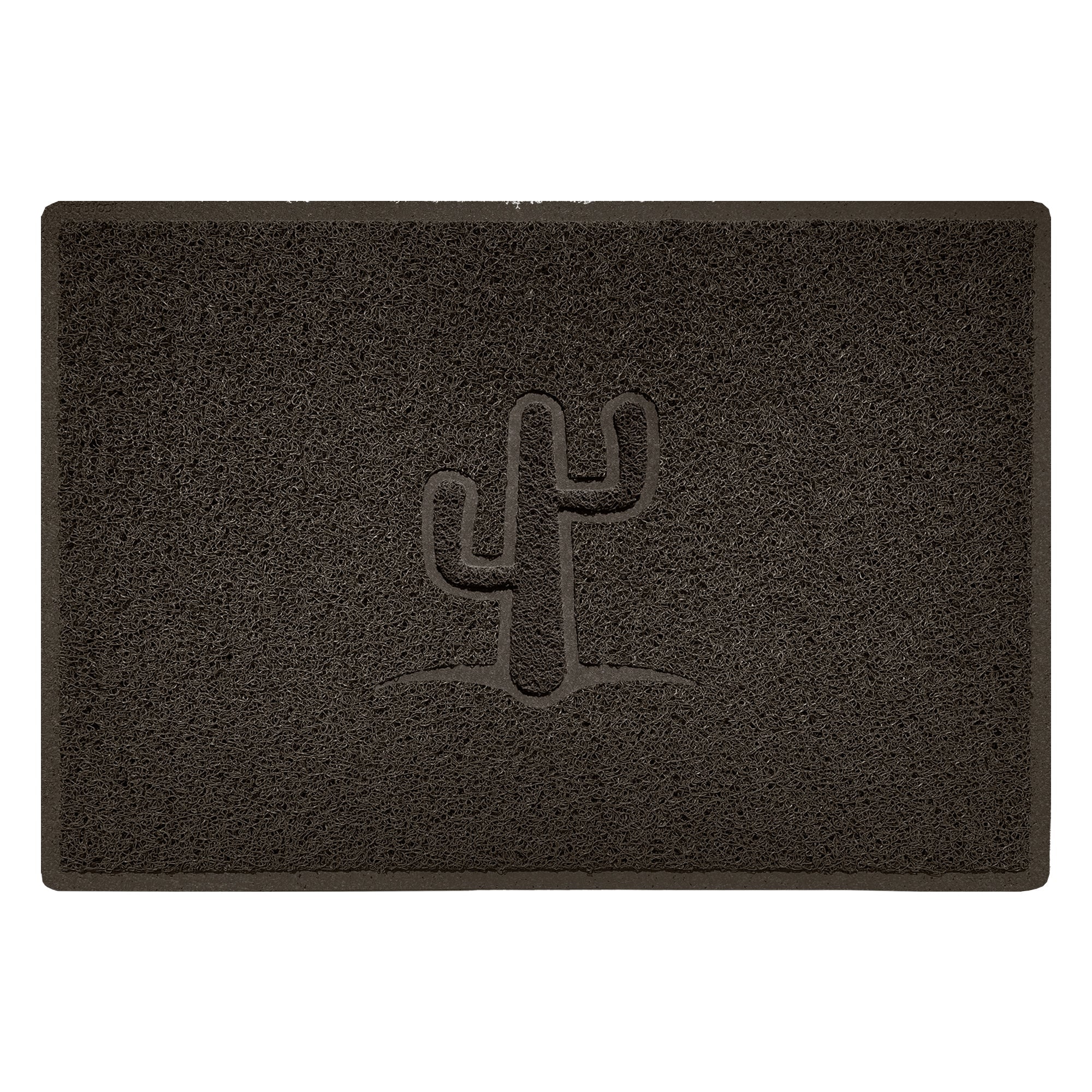 Embossed Spaghetti Outdoor Doormat - Brown 90cm x 60cm Cactus