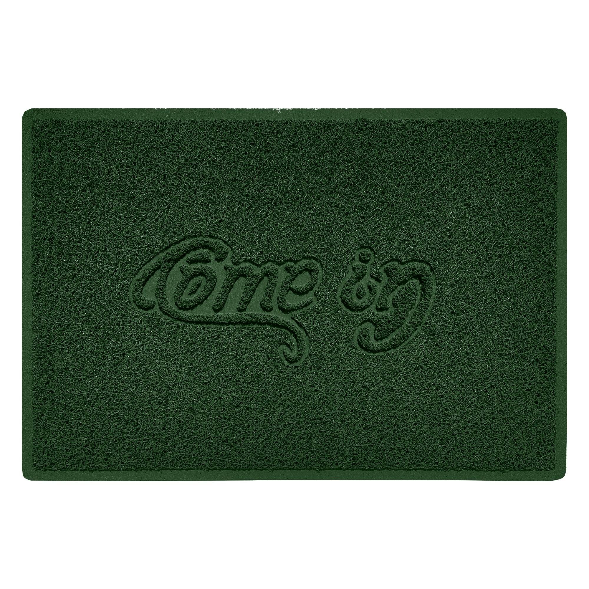 Come In Embossed Spaghetti Doormat 90cm x 60cm Green Yes (Suitable for Indoors)