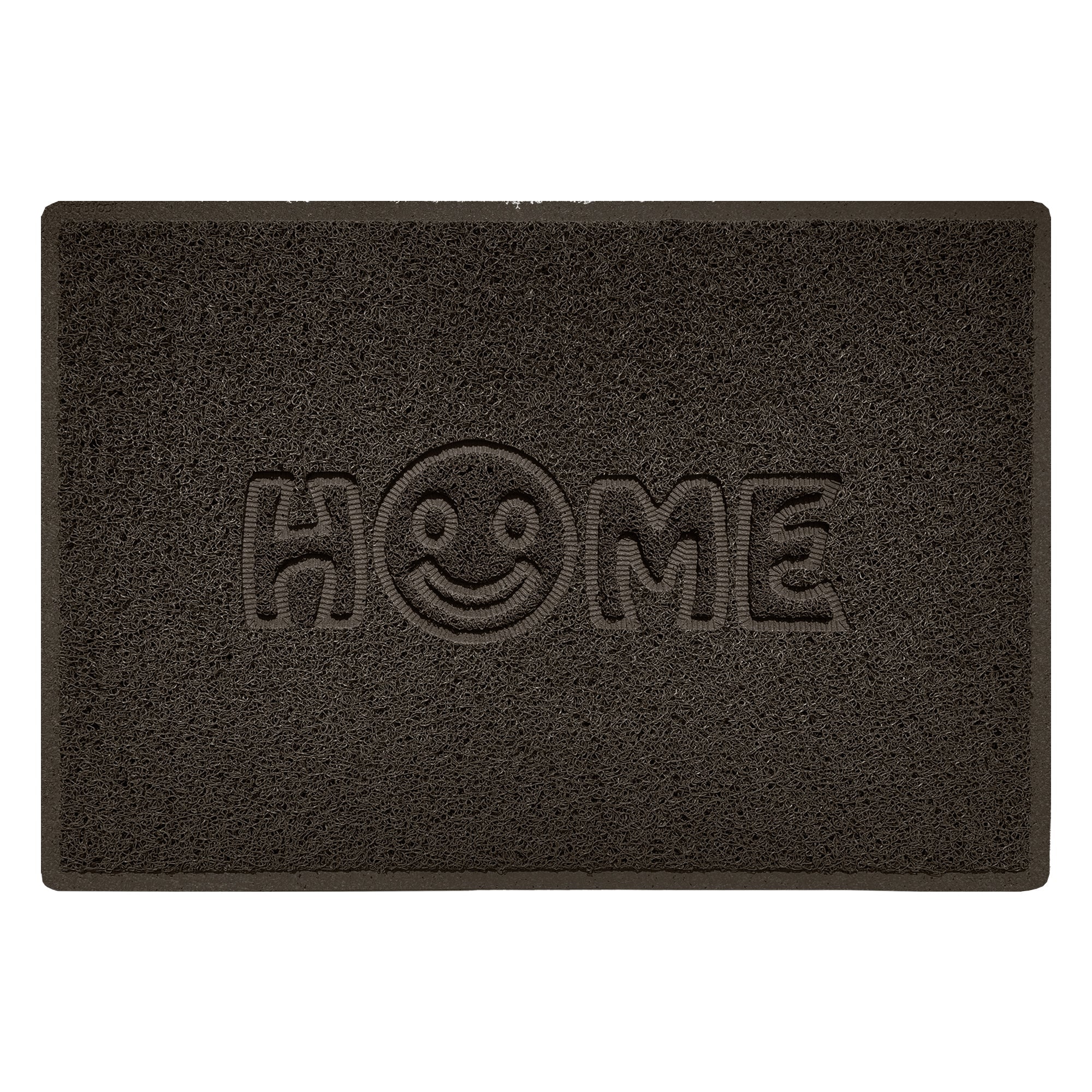 Embossed Spaghetti Outdoor Doormat - Brown