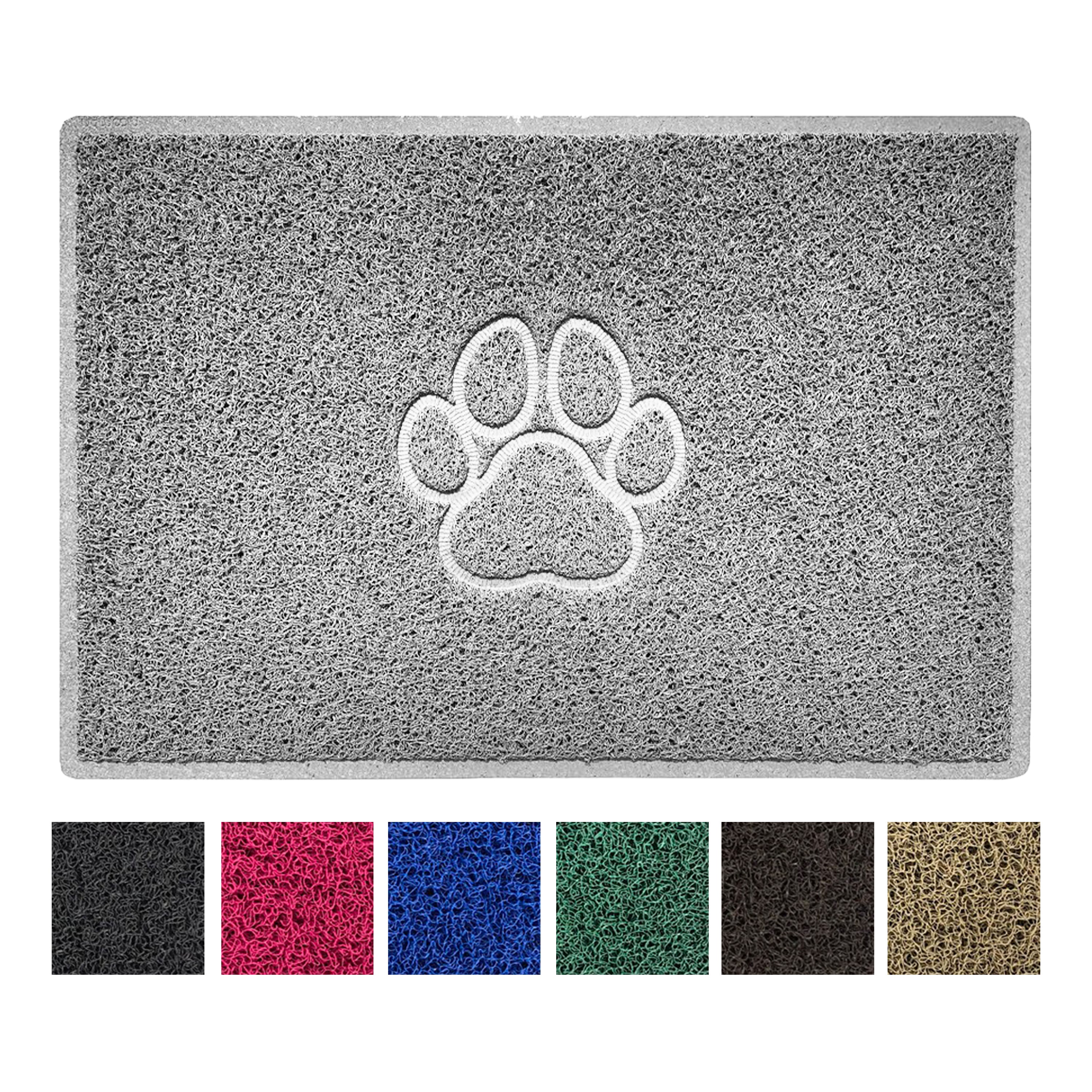 Paw Print Embossed Spaghetti Doormat