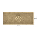 Paw Print Embossed Spaghetti Doormat