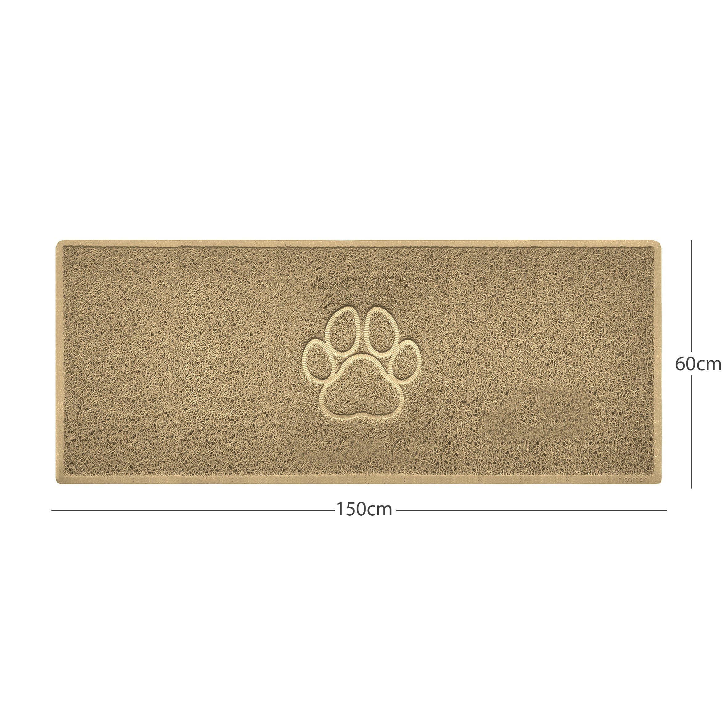 Paw Print Embossed Spaghetti Doormat