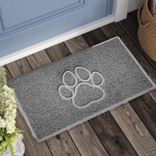 Paw Print Embossed Spaghetti Doormat