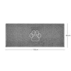 Paw Print Embossed Spaghetti Doormat