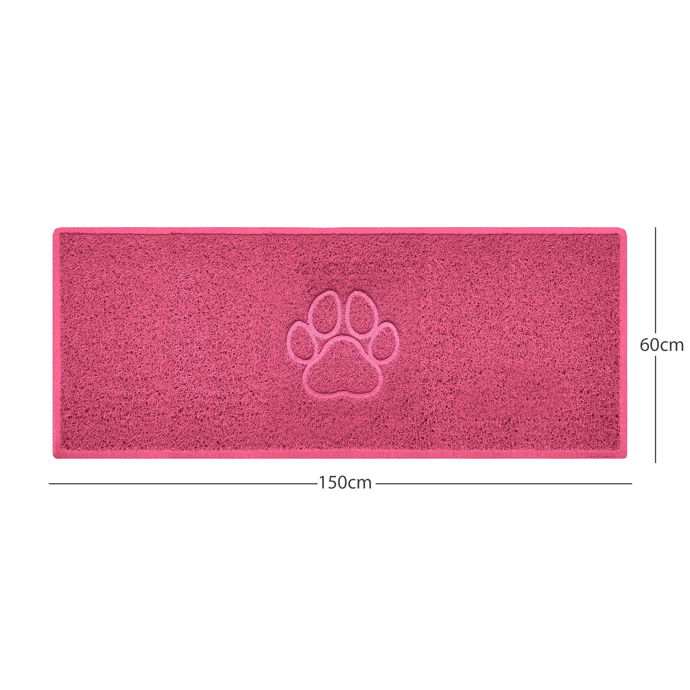 Paw Print Embossed Spaghetti Doormat