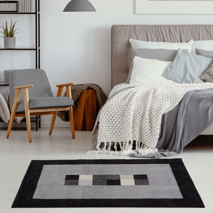 Ephesus Grey Black Rug