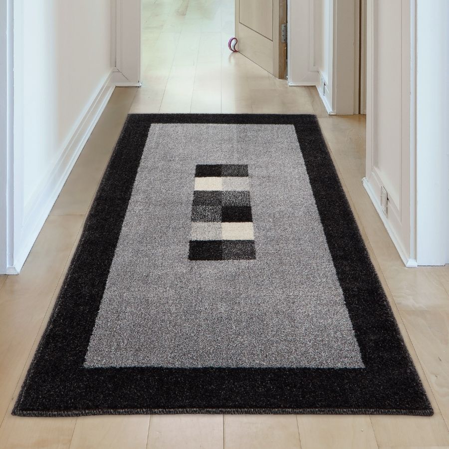 Ephesus Grey Black Rug