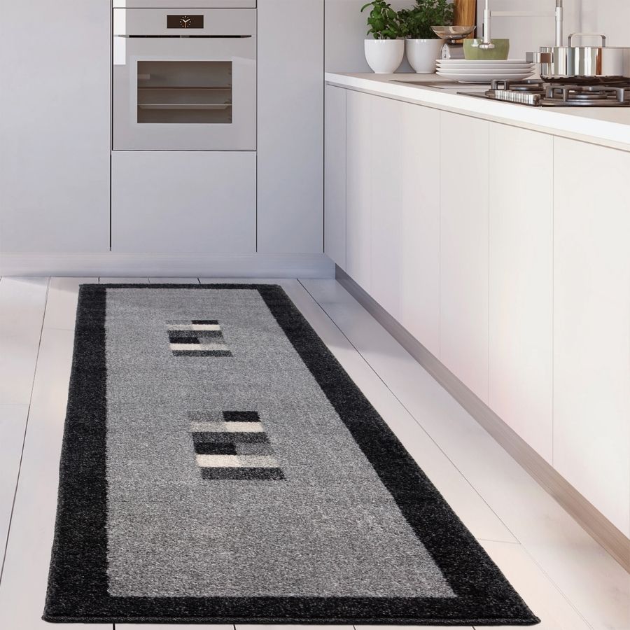 Ephesus Grey Black Rug
